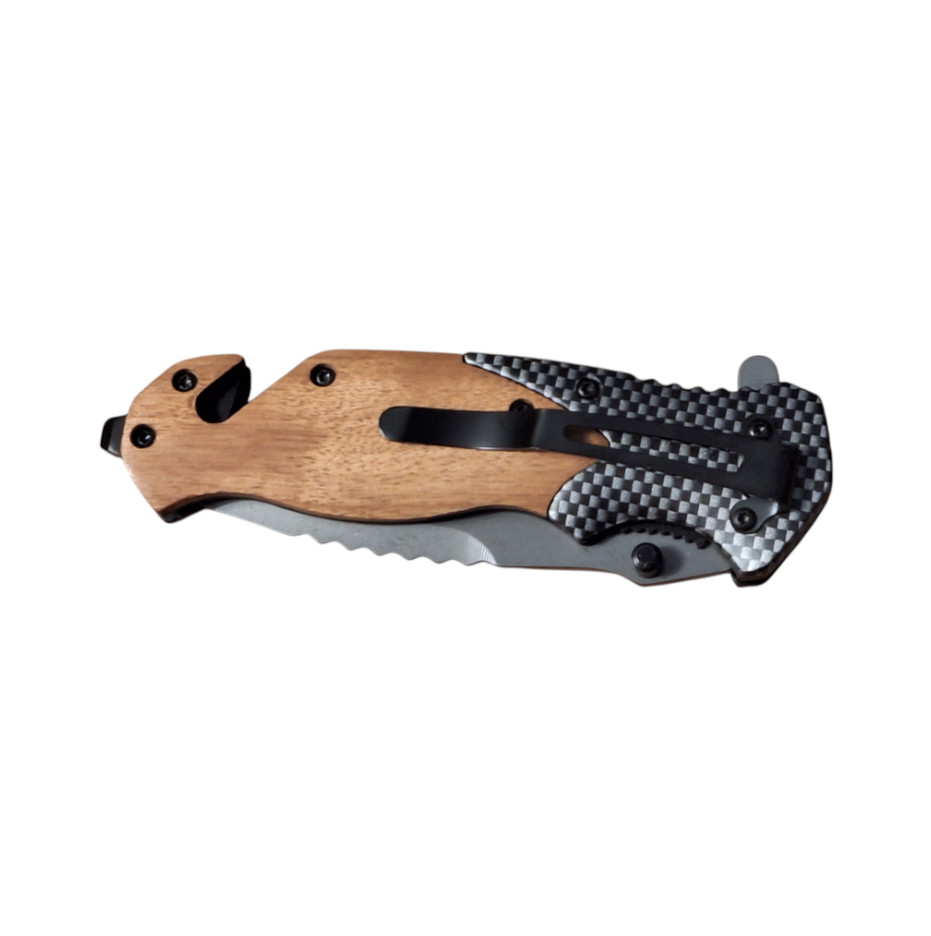 🔧 FOXTER® Sulankstomas Gelbėjimo ir Medžioklės Peilis – 21 cm