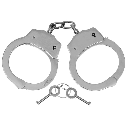 MFH Delux plieniniai antrankiai – sidabriniai