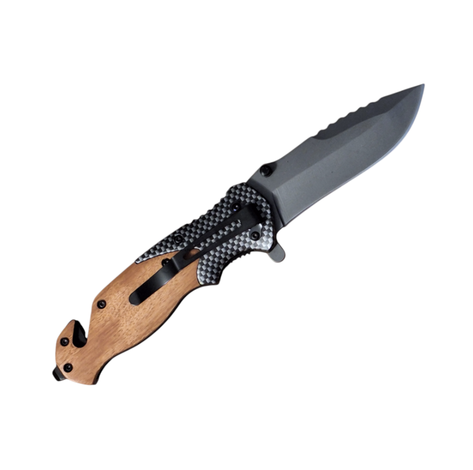 🔧 FOXTER® Sulankstomas Gelbėjimo ir Medžioklės Peilis – 21 cm