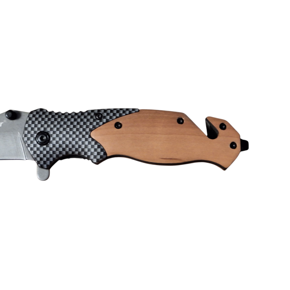 🔧 FOXTER® Sulankstomas Gelbėjimo ir Medžioklės Peilis – 21 cm