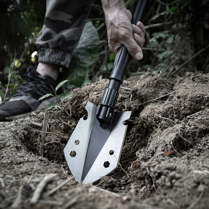 Sulankstomas Išgyvenimo Kastuvas 9-in-1 Kompaktiškas Patikimumas