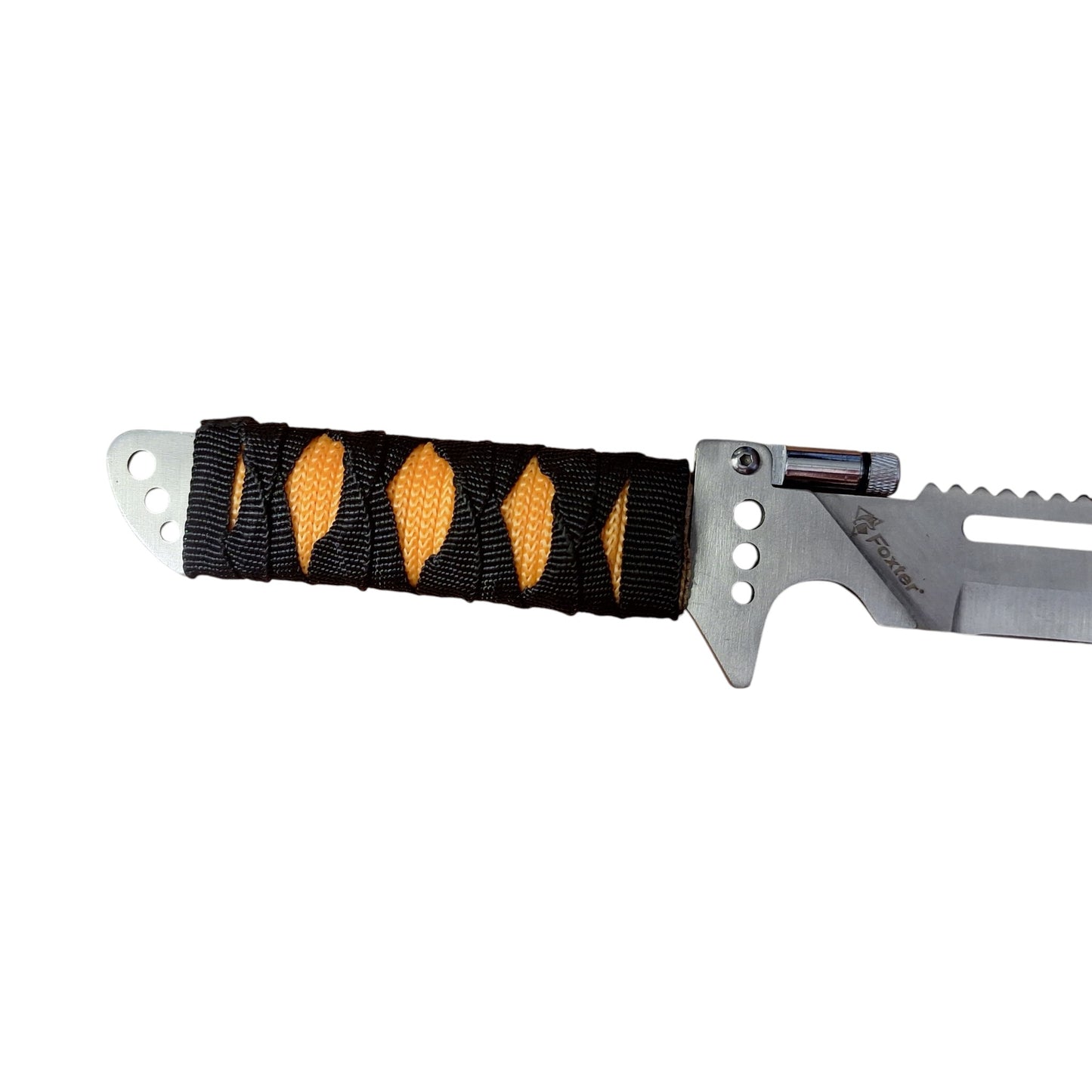FOXTER® taktinis peilis, mačetė, ilgas durtuvas, išgyvenimo žibintuvėlis, dėklas, 48 cm