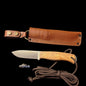 Joker Ember F CO123 bushcraft ir išgyvenimo peilis su alyvmedžio rankena, 10,5 cm