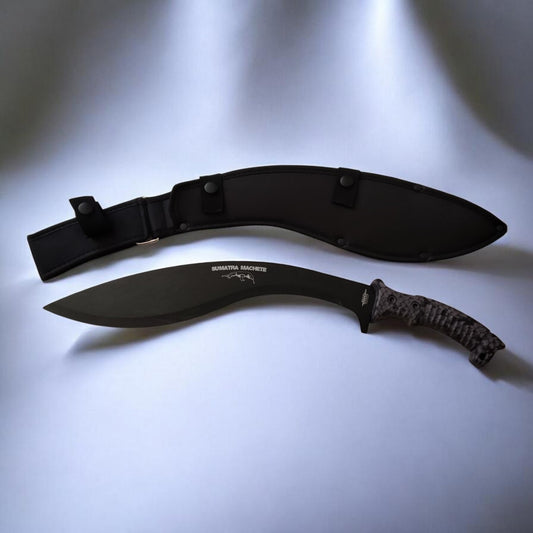 JKR713 Sumatra kukri tipo mačetė su gumine rankena, 49 cm