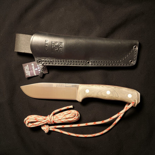 Joker Nomad CV125 bushcraft ir išgyvenimo peilis su Micarta rankena, 12,7 cm