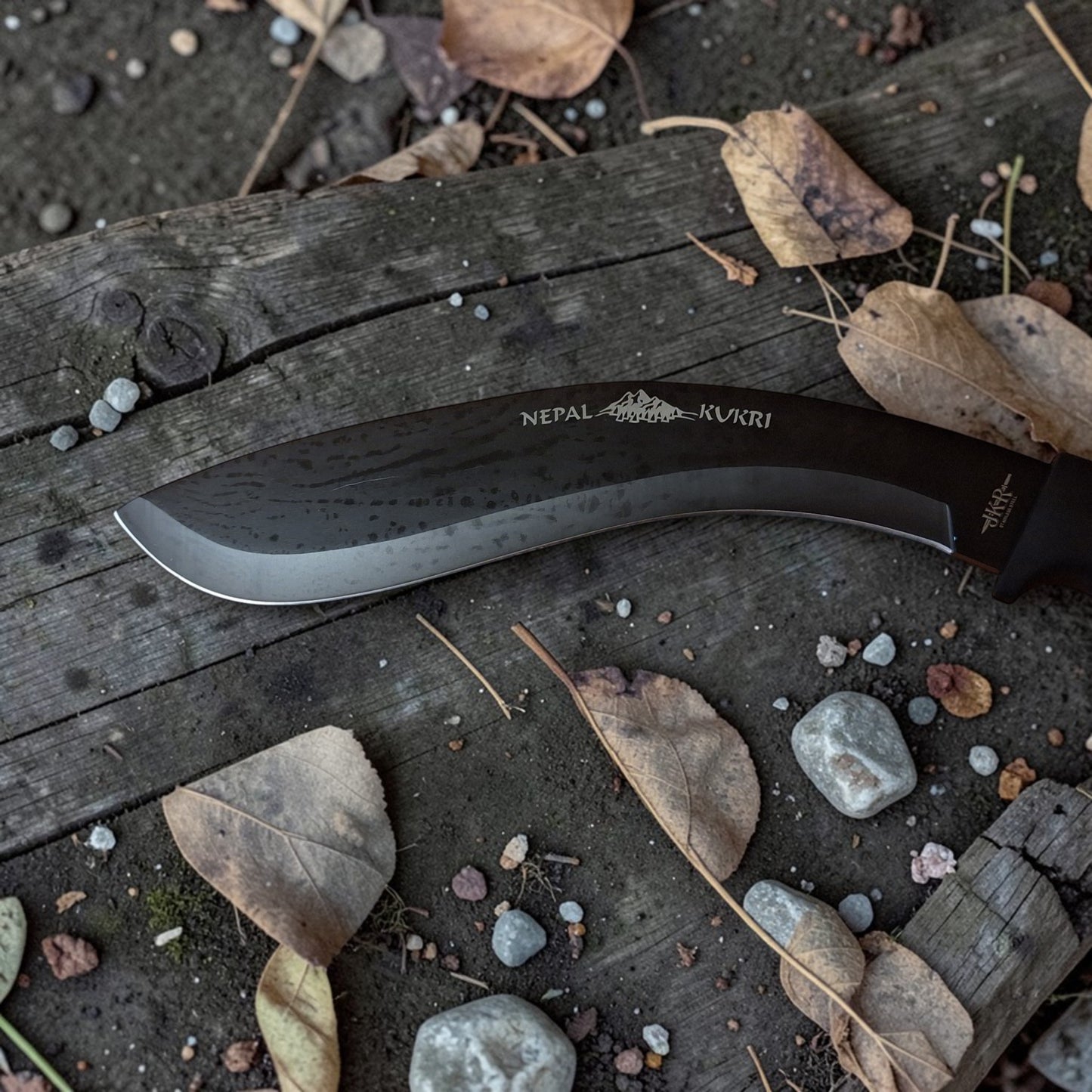 JKR743 Kukri tipo mačetė su gumine rankena, 56 cm