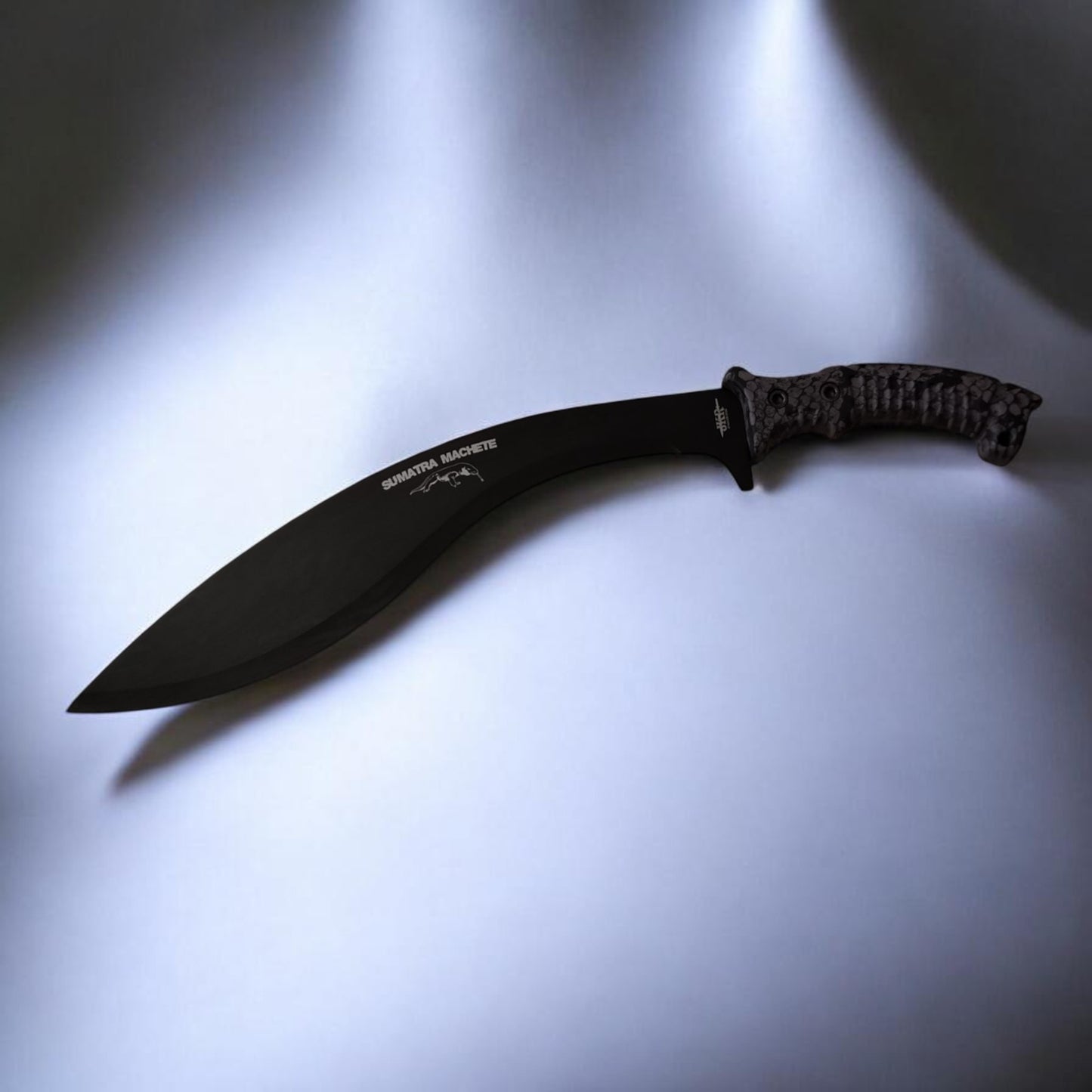 JKR713 Sumatra kukri tipo mačetė su gumine rankena, 49 cm