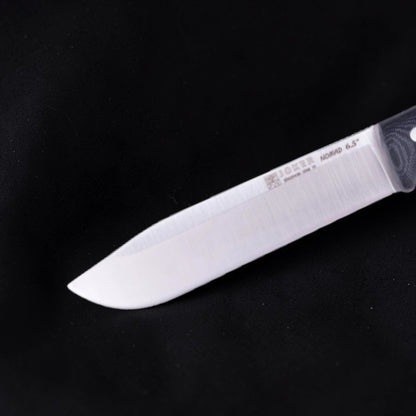 Joker Nomad 6.5 žygio ir stovyklavimo peilis su juoda Micarta rankena (CM137)