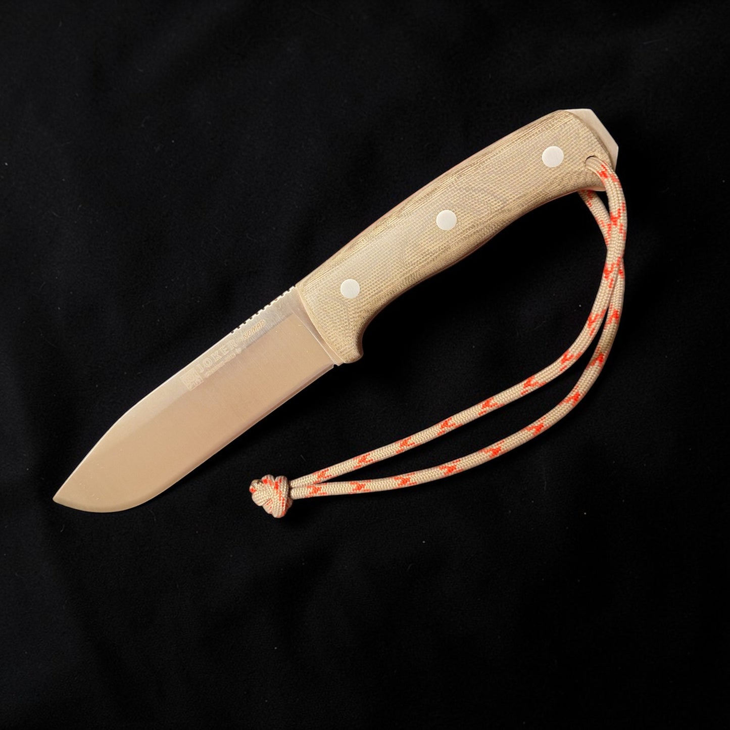 Joker Nomad CV125 bushcraft ir išgyvenimo peilis su Micarta rankena, 12,7 cm