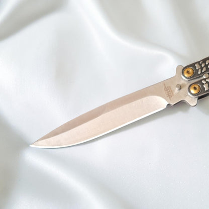 JKR0687 drugelio tipo peilis (balisong), 11 cm