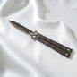 JKR493 drugelio formos sulankstomas peilis, 10 cm, juodas
