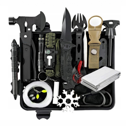 IŠGYVENIMO RINKINYS XL 62-in-1 – Išplėstinis Daugiafunkcinių Įrankių Komplektas