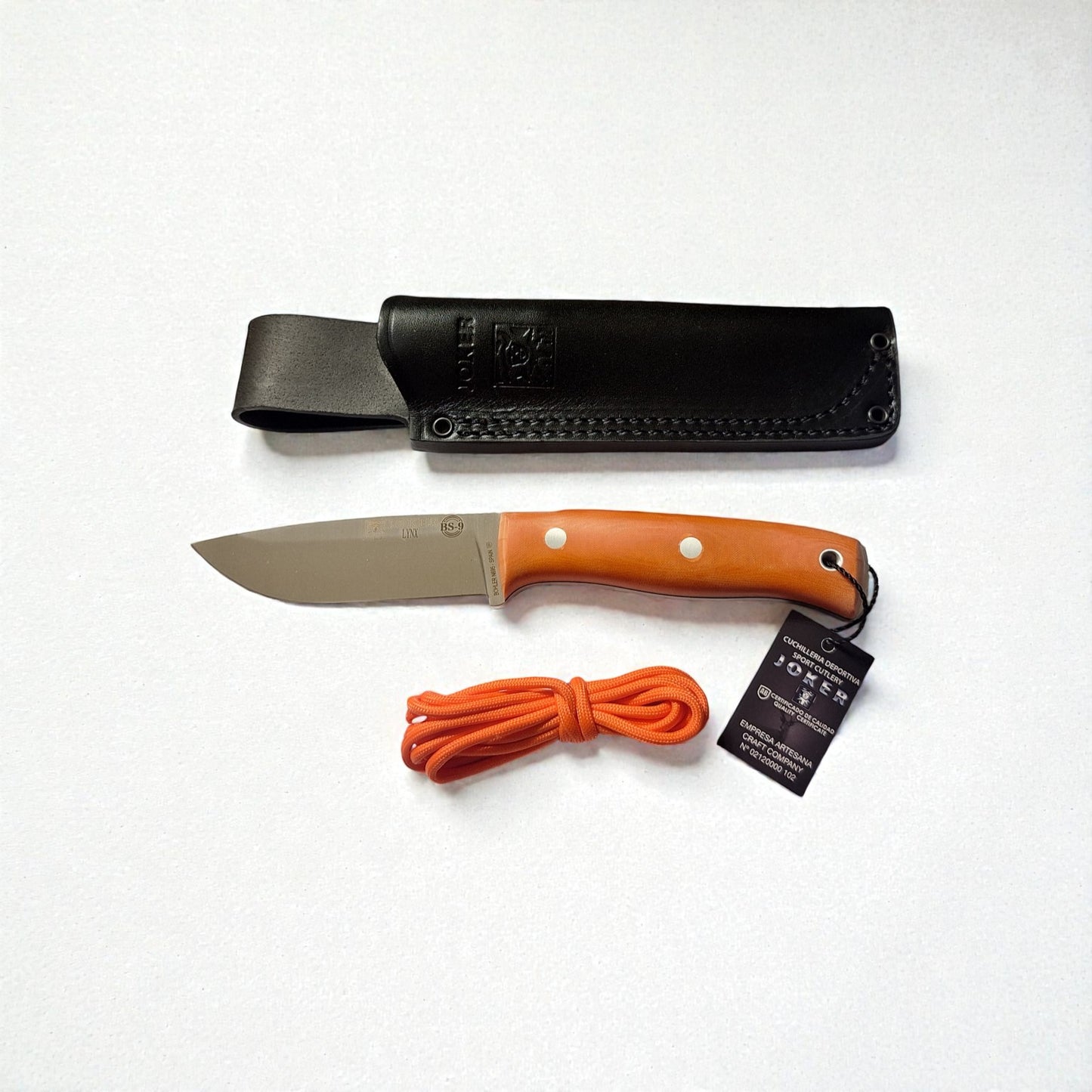 Joker Lynx CN111 bushcraft / išgyvenimo peilis su Micarta rankena, 10,5 cm