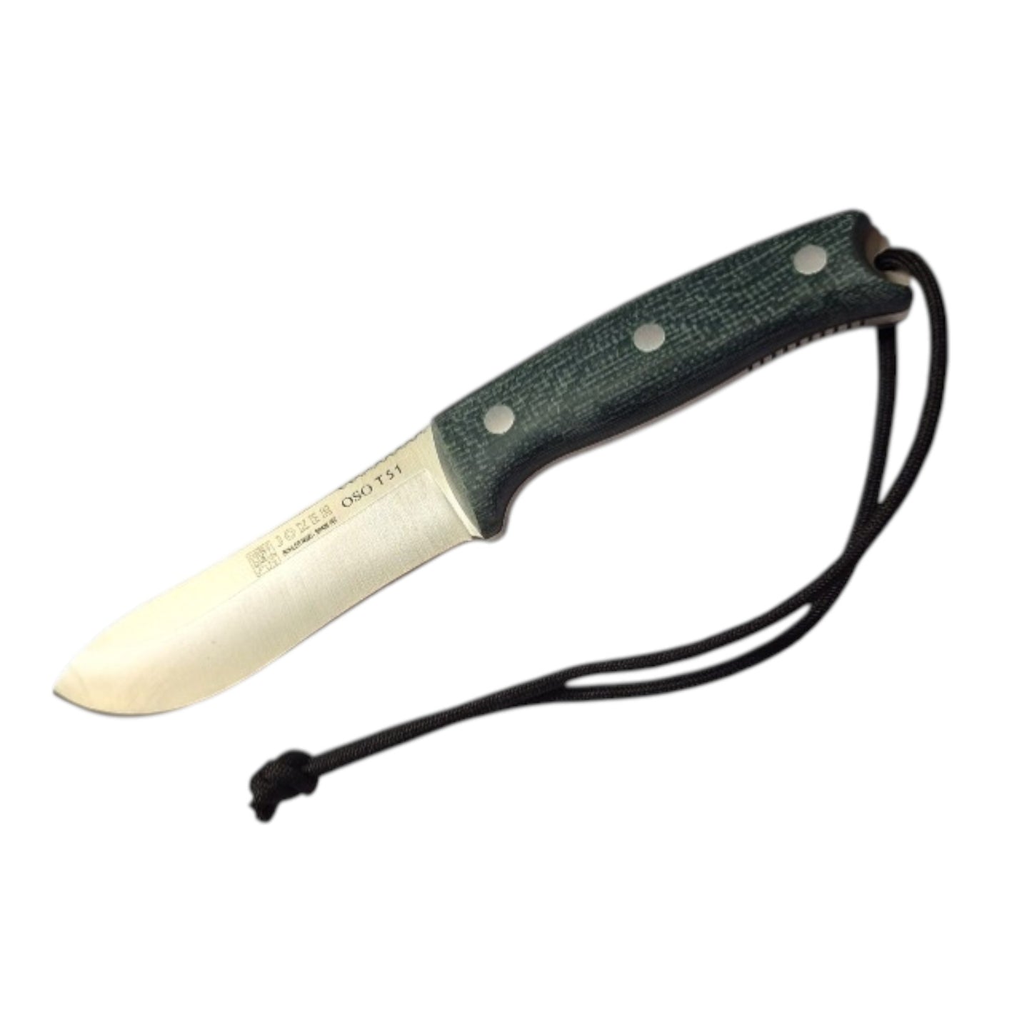 Joker OSO TS1 (Bear TS1) CM140 išgyvenimo ir medžioklės peilis su juoda Micarta rankena, 11 cm