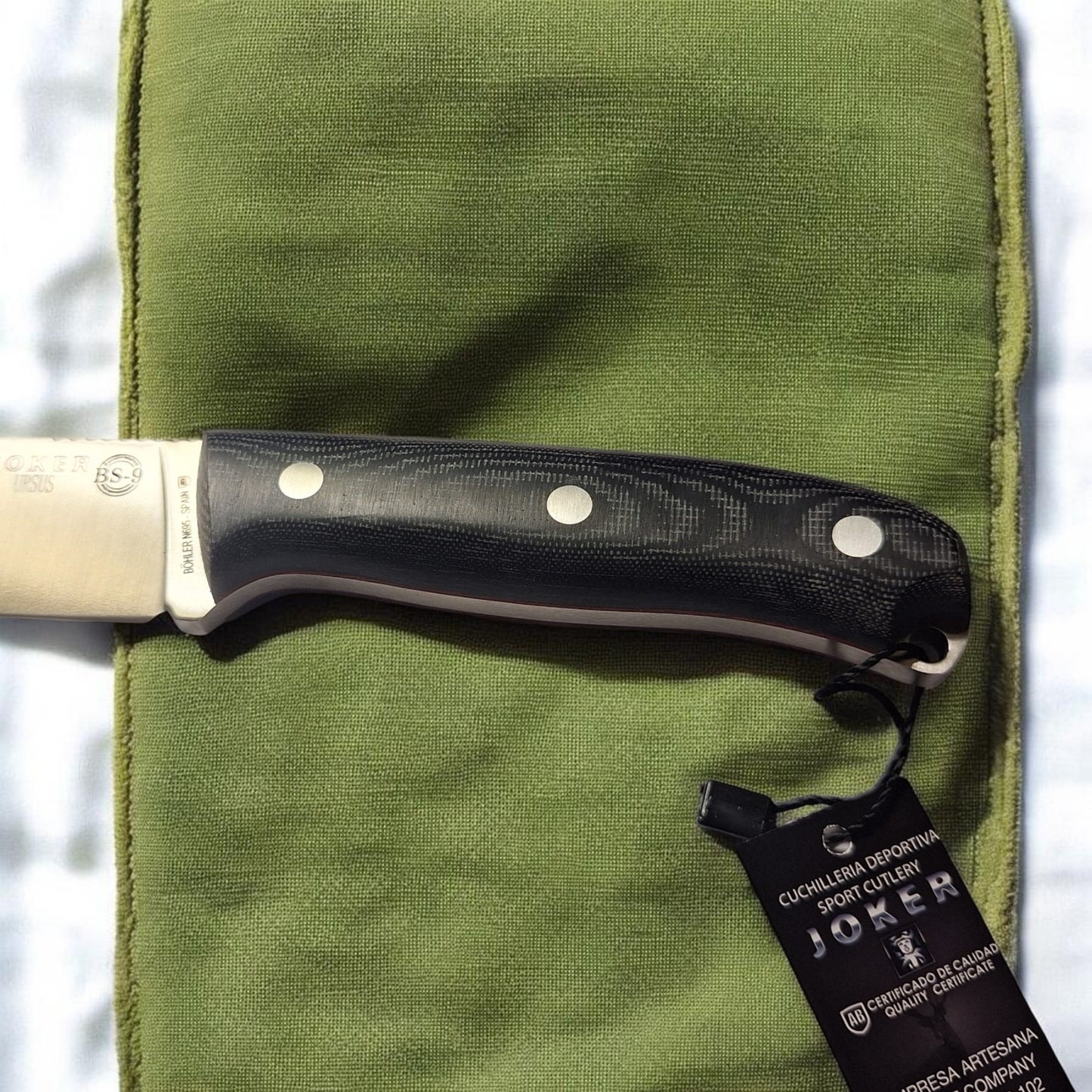 Joker BS9 Ursus išgyvenimo ir išgyvenimo peilis su Micarta rankena, (CM116)