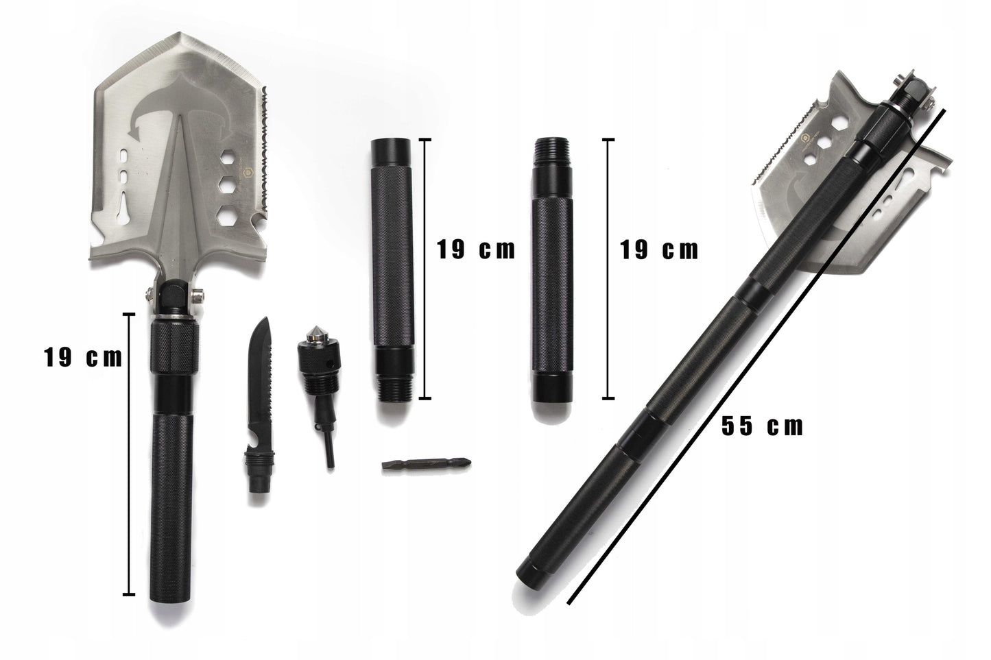 Sulankstomas Kastuvas 10-in-1 – Išgyvenimo Meistras