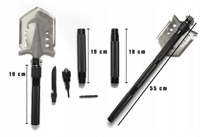 Sulankstomas Kastuvas 10-in-1 – Išgyvenimo Meistras