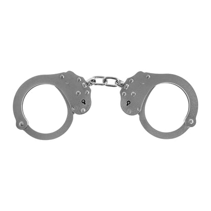 Alcyon Chain plieniniai dvipusiai antrankiai su dviguba spyna – sidabriniai