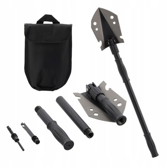 Sulankstomas Išgyvenimo Kastuvas 9-in-1 Kompaktiškas Patikimumas