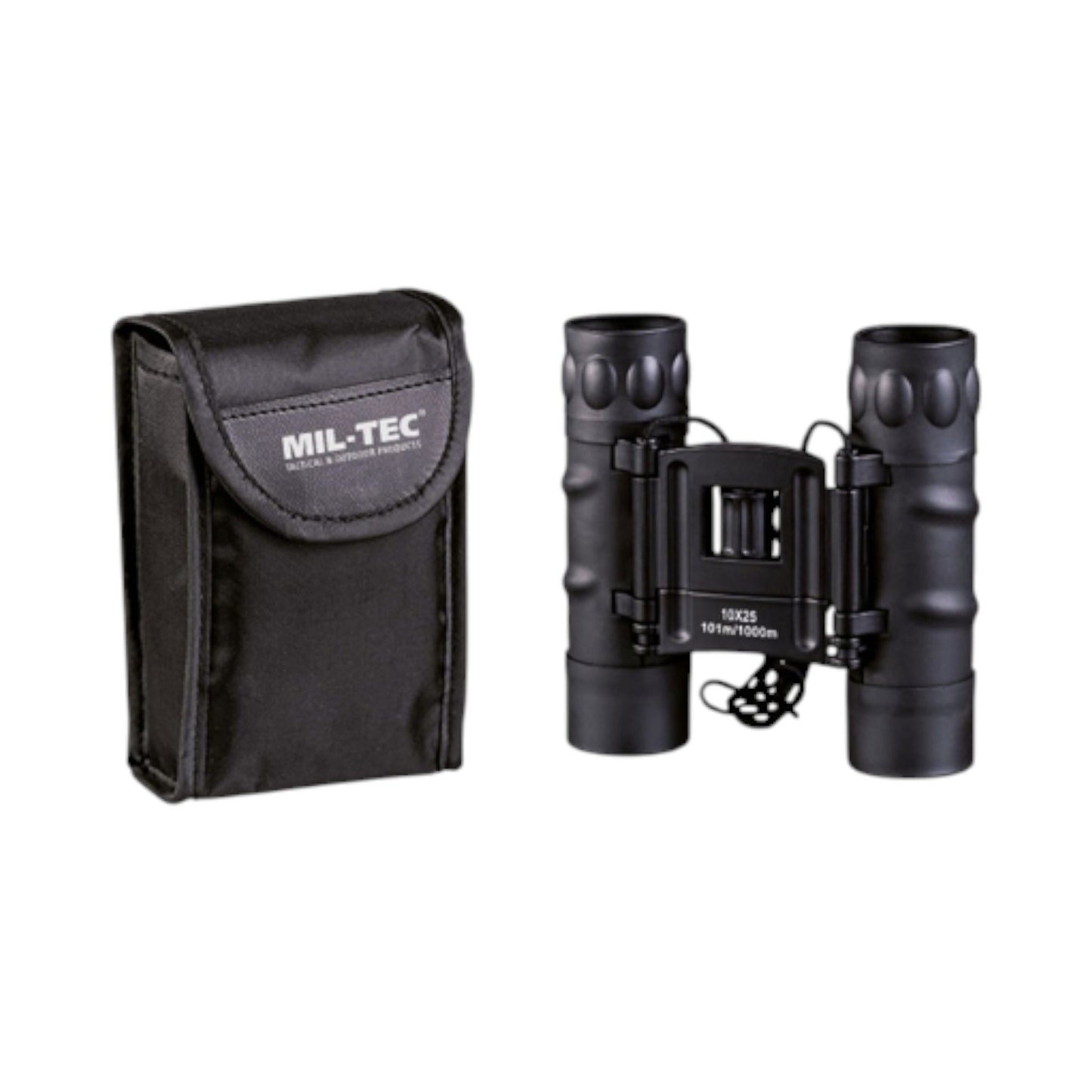 🔭 „Mil-Tec 10x25 Gen II“ kompaktiški žiūronai – juodi