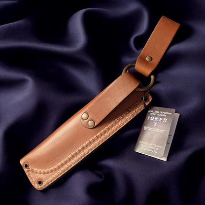 Joker Ember F CO123 bushcraft ir išgyvenimo peilis su alyvmedžio rankena, 10,5 cm