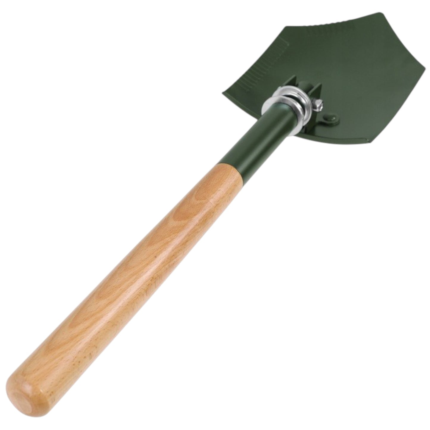 MFH sulankstomas turistinis kastuvas su medine rankena