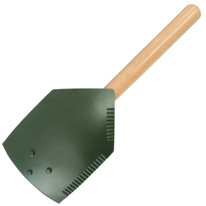 MFH sulankstomas turistinis kastuvas su medine rankena