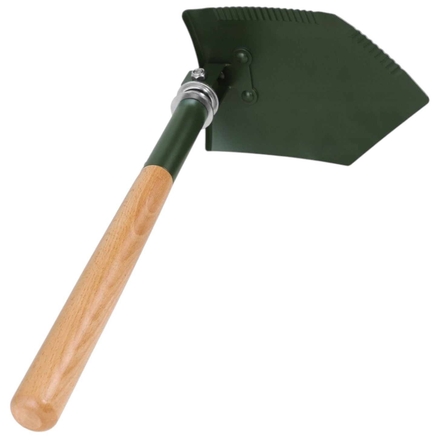 MFH sulankstomas turistinis kastuvas su medine rankena