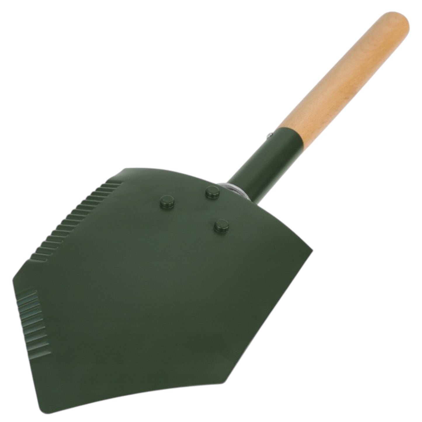 MFH sulankstomas turistinis kastuvas su medine rankena