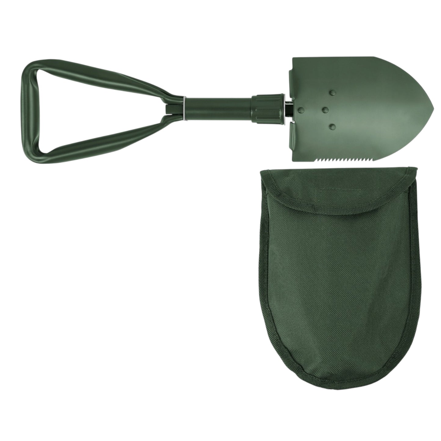 Žalias MFH sulankstomas lauko kastuvas