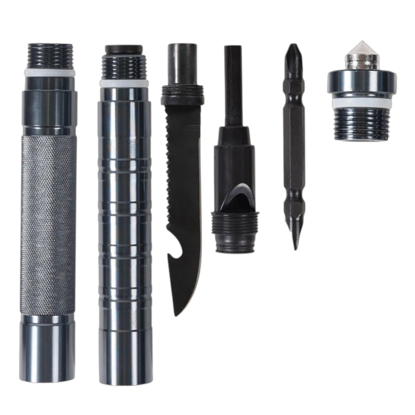 Sulankstomas Kastuvas 15-in-1 Išgyvenimo ir Stovyklavimo Rinkinys