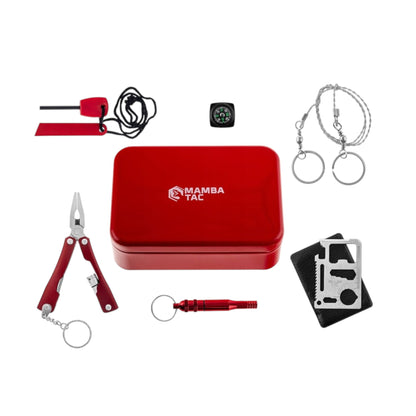 Mamba Tac „SOS“ Išgyvenimo Rinkinys – Raudona Avarinė Dėžė