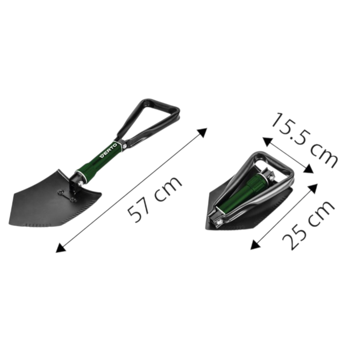 VERTO daugiafunkcis sulankstomas kastuvas