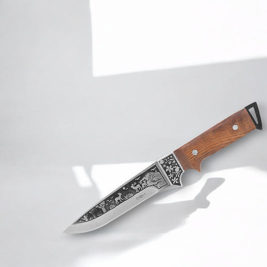 BSH Adventure N‑213B – Tvirtas Medžioklinis Peilis Gamtoje