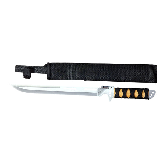 FOXTER® taktinis peilis, mačetė, ilgas durtuvas, išgyvenimo žibintuvėlis, dėklas, 48 cm
