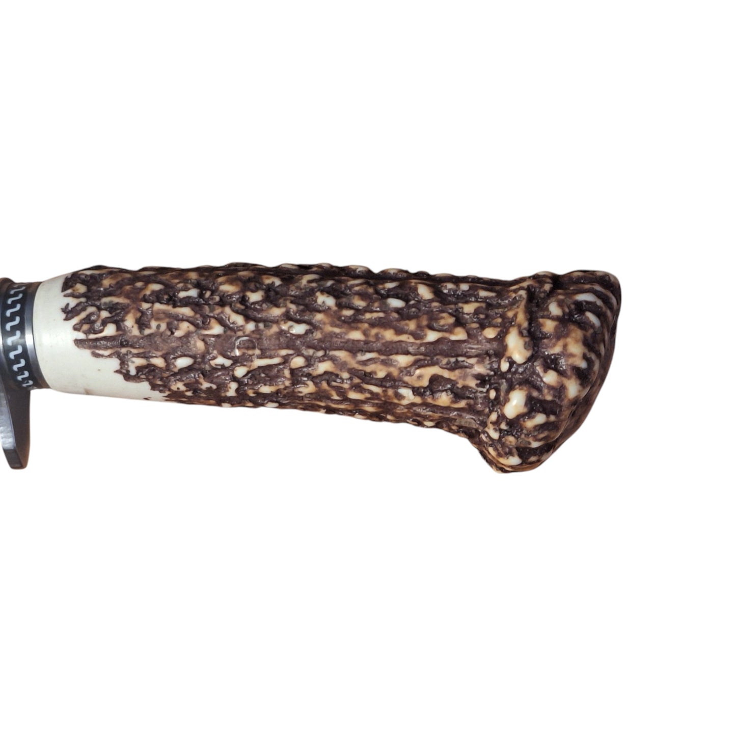 FOXTER® Klasikinis medžioklinis peilis su rago imitacijos rankena 30 cm