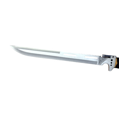 FOXTER® taktinis peilis, mačetė, ilgas durtuvas, išgyvenimo žibintuvėlis, dėklas, 48 cm