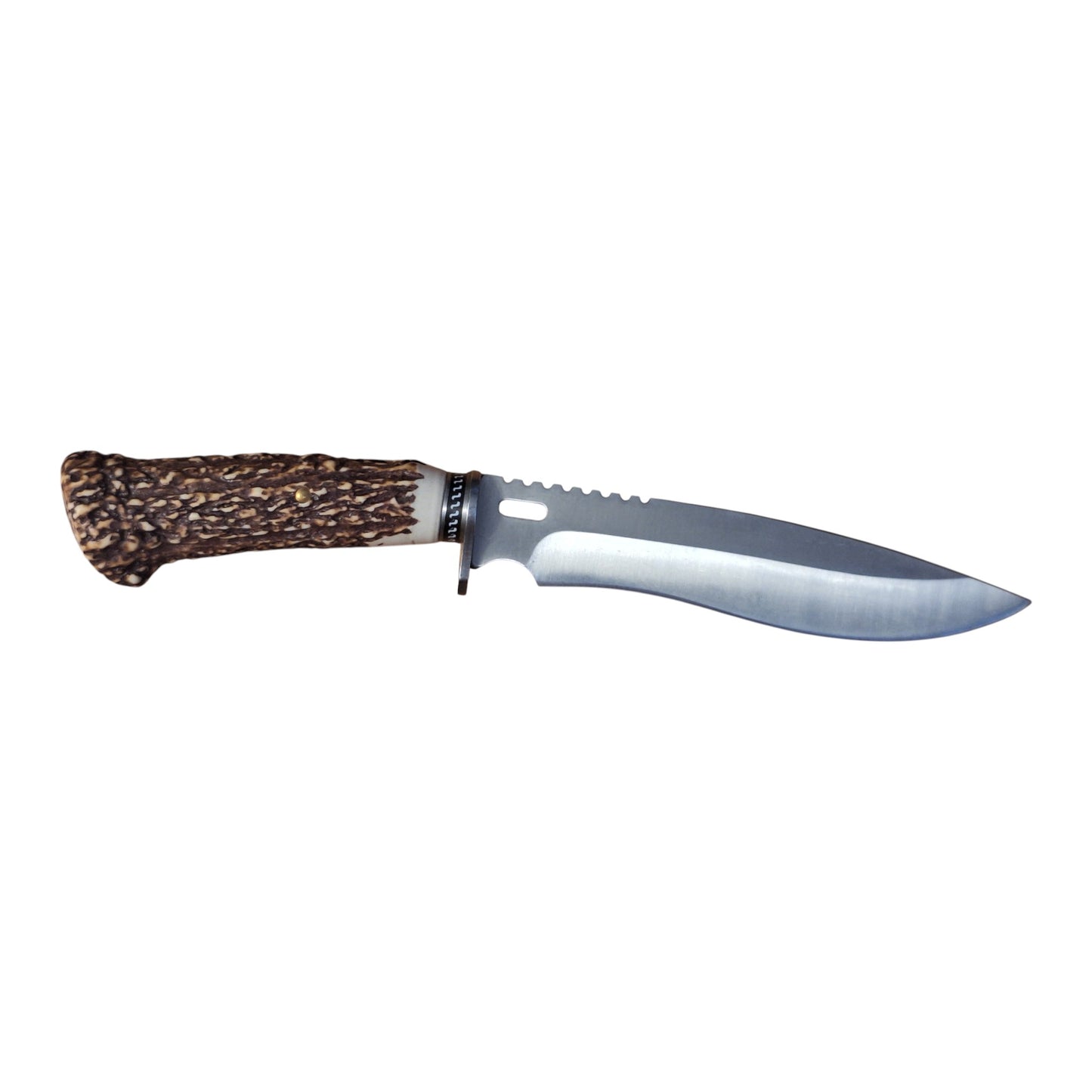 FOXTER® Klasikinis medžioklinis peilis su rago imitacijos rankena 30 cm