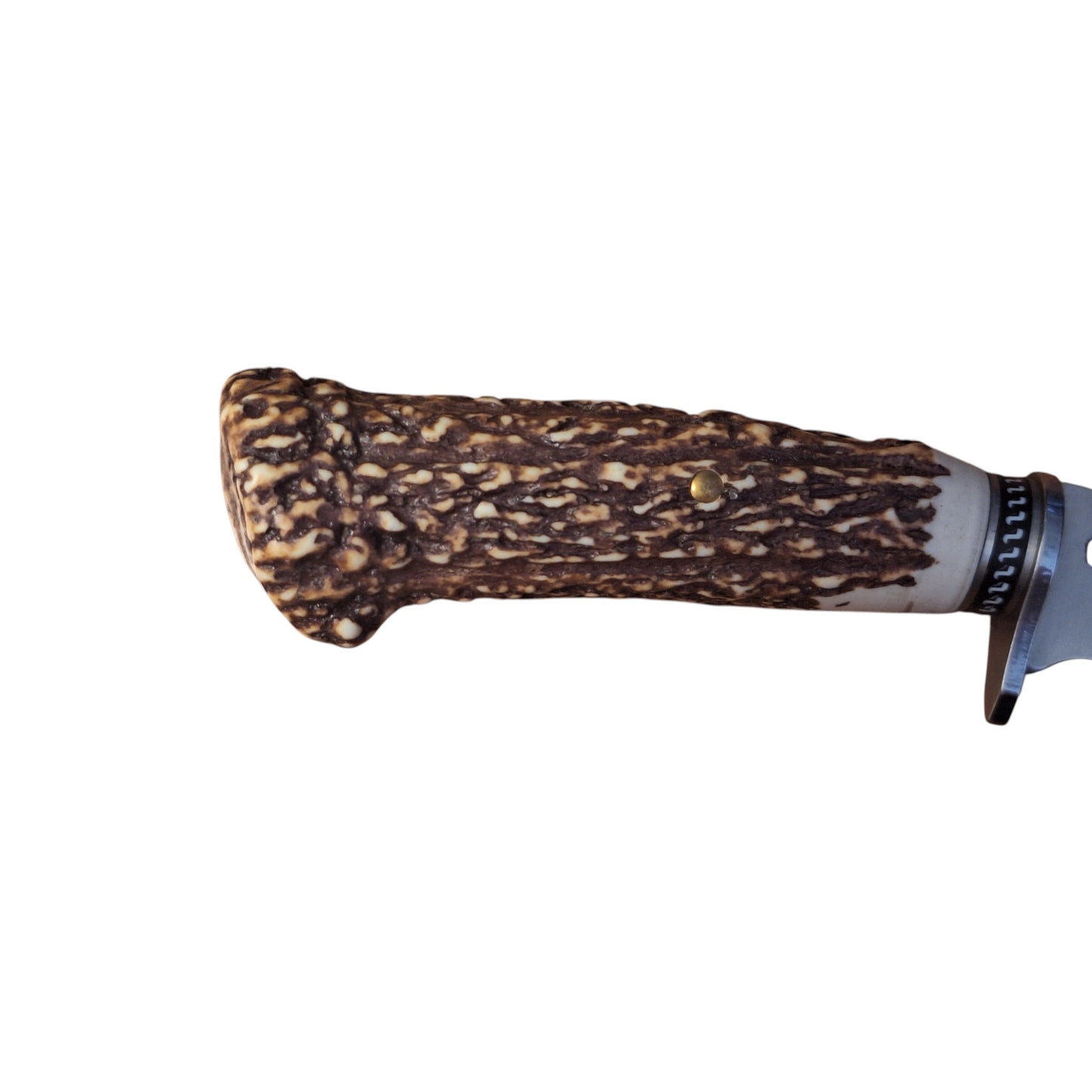 FOXTER® Klasikinis medžioklinis peilis su rago imitacijos rankena 30 cm